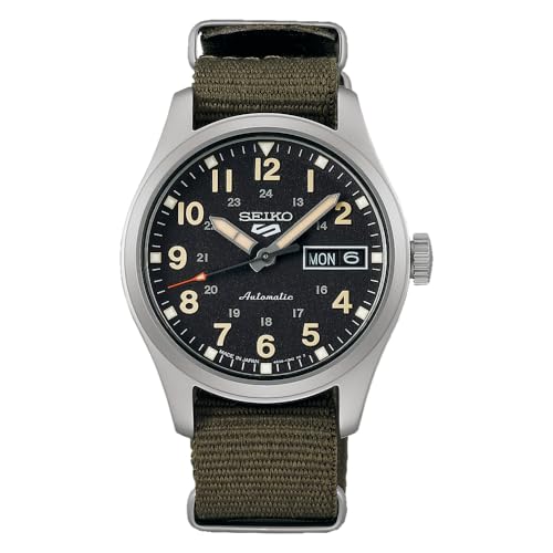 [ファイブスポーツ] 腕時計 FIELD Mid Size "Sports・Suits style" 自動巻き(手巻き付き) SBSA201 メンズ ブラック